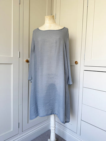 BAMBOO & COTTON TUNIC DRESS | GREY