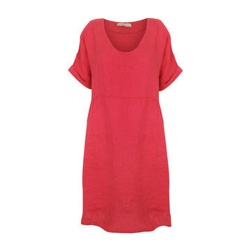 TESA SHORT LINEN DRESS | FRAGOLA