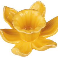 DAFFODIL CERAMIC CANDLE HOLDER
