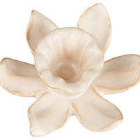 DAFFODIL CERAMIC CANDLE HOLDER