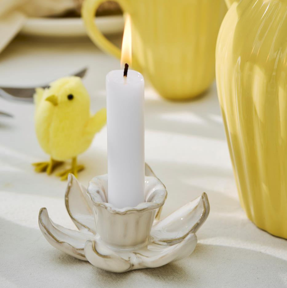 DAFFODIL CERAMIC CANDLE HOLDER