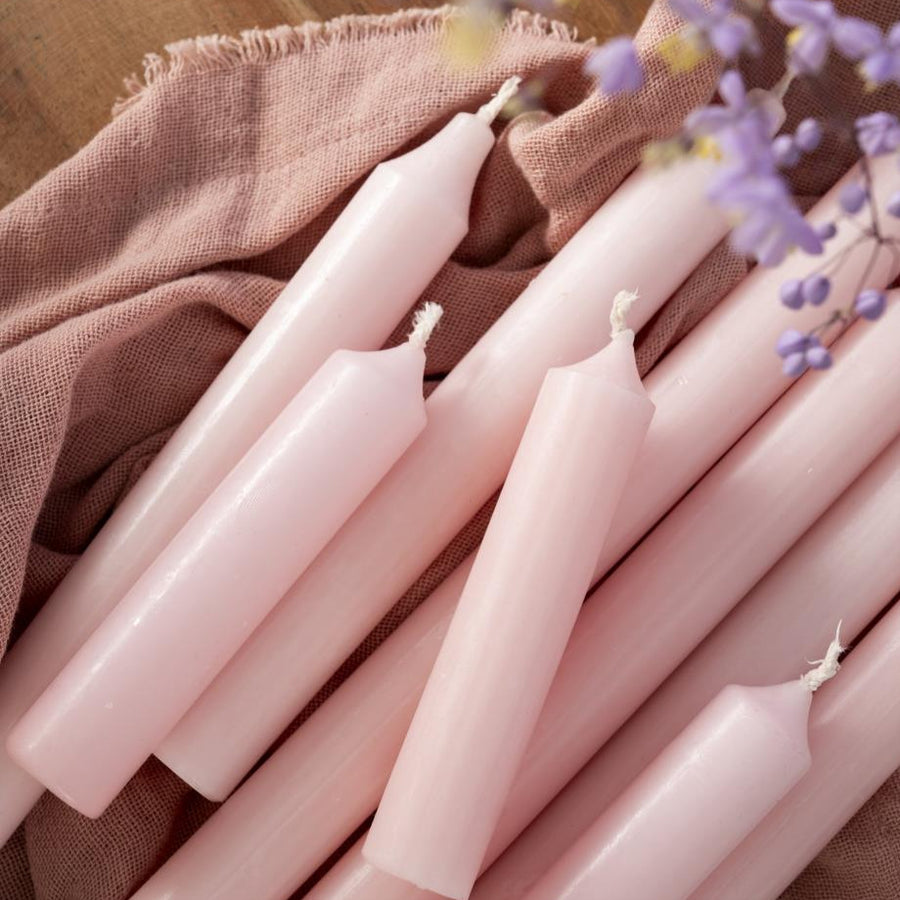 RUSTIC SHORT DINNER CANDLES | BUNDLE OF 7
