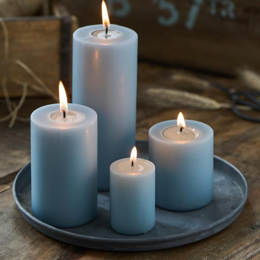 ZINC CANDLE TRAY WITH EDGE |  22cm