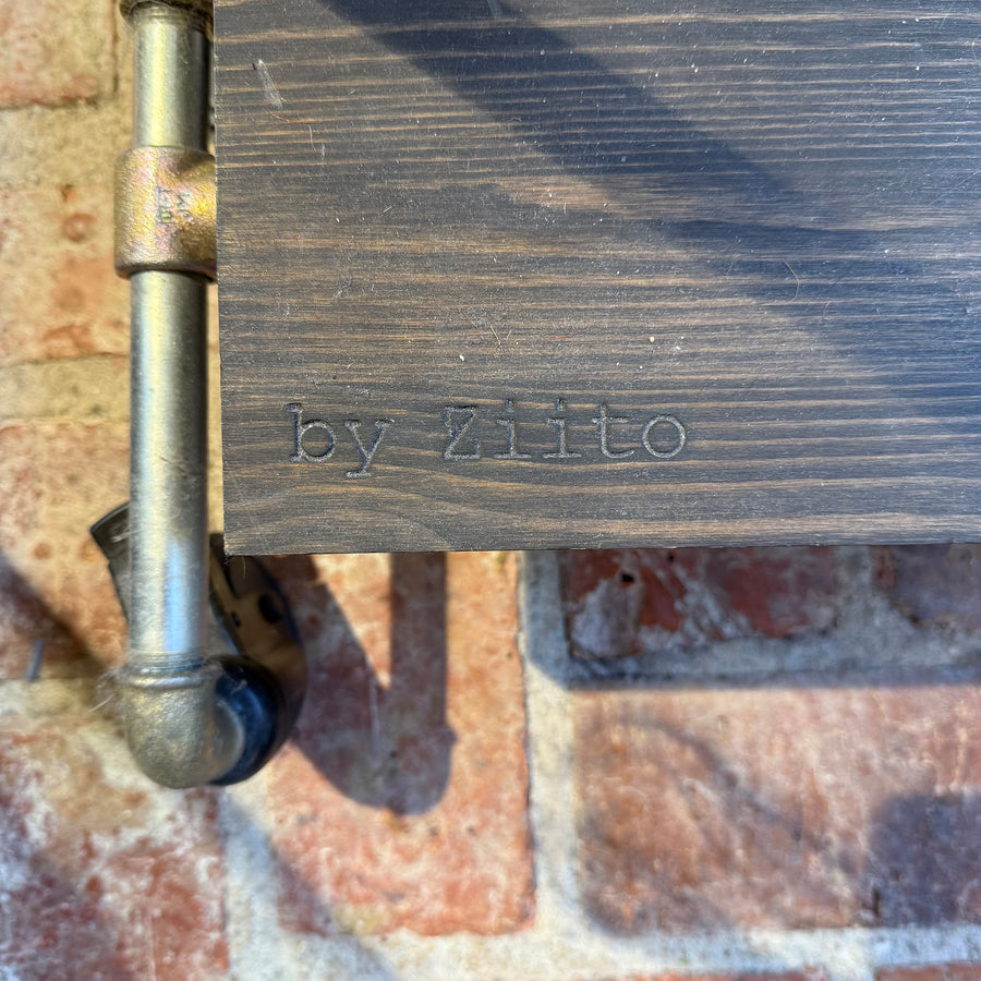 ZIITO INDUSTRIAL CLOTHES RAIL WITH SHELF | EX-DISPLAY
