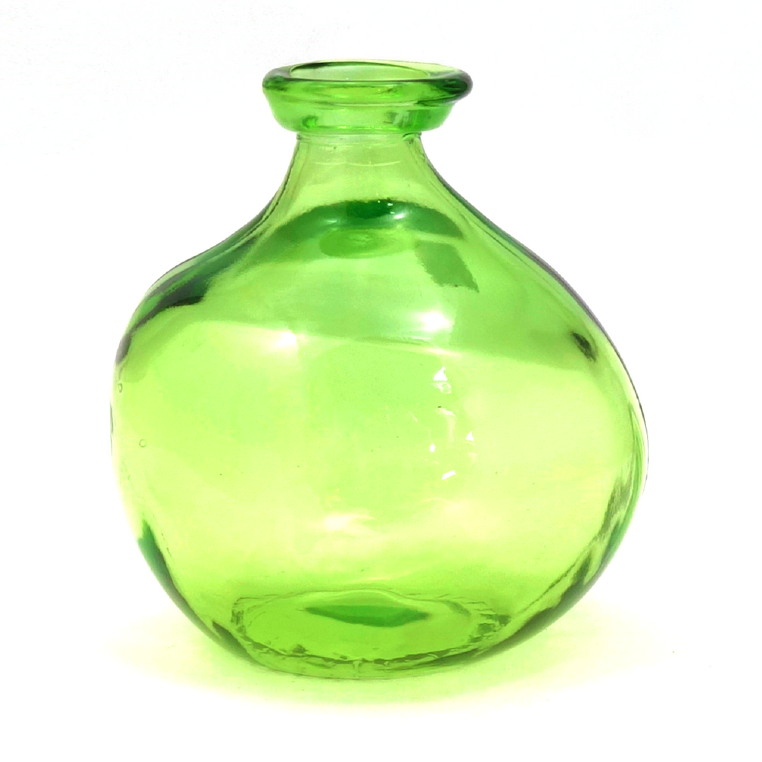 SIMPLICITY BLOWN GLASS JAR VASE | APPLE GREEN
