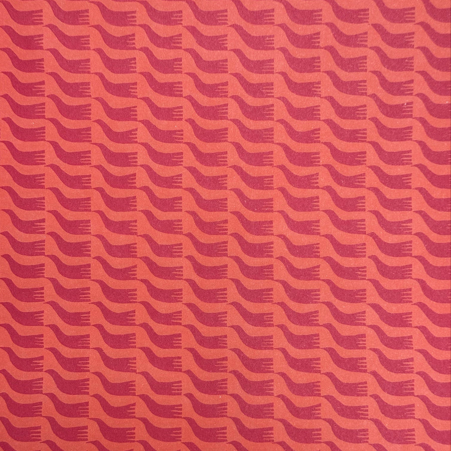 CAMBRIDGE IMPRINT SMALL WRAPPING PAPER | BIRDS | RED & ORANGE