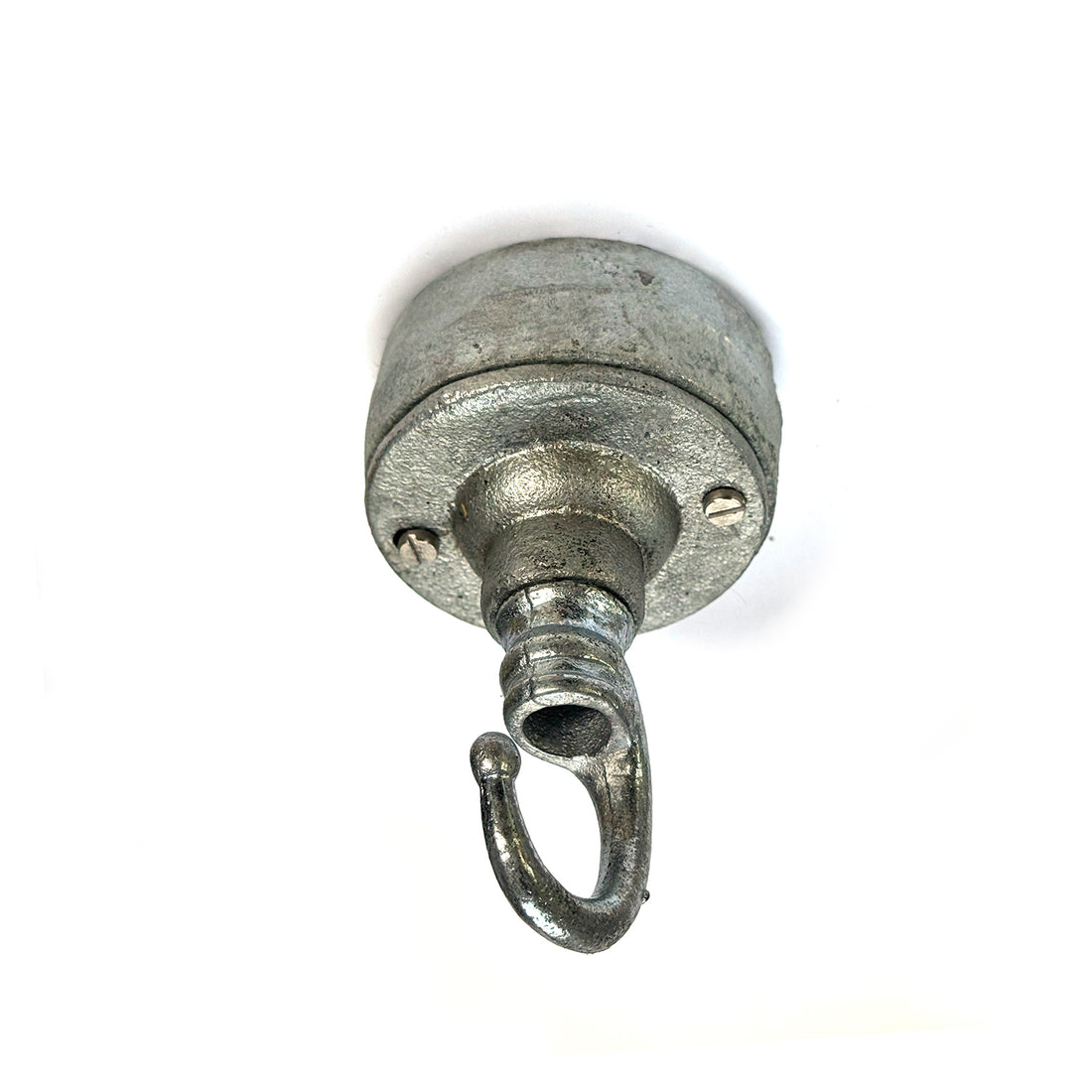 INDUSTRIAL GALVANISED CEILING ROSE WITH HOOK