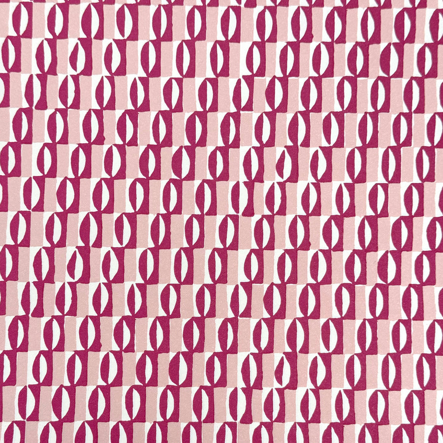 CAMBRIDGE IMPRINT SMALL WRAPPING PAPER | CUTOUT | PINK & FUCHSIA