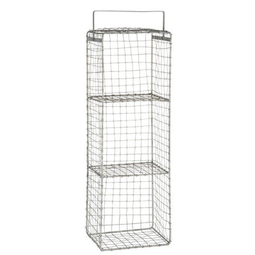 METAL WIRE RACK WITH TWO SHELVES