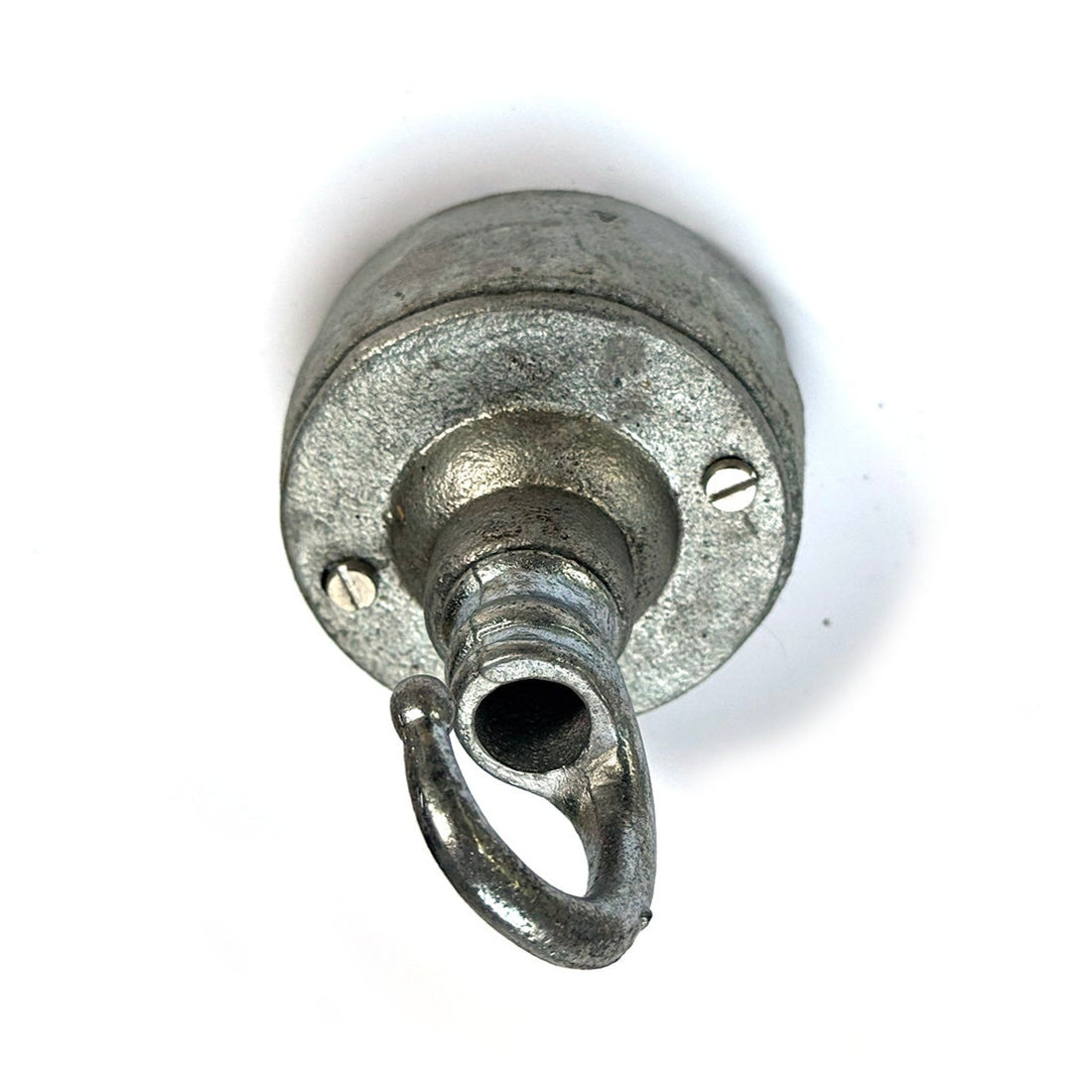 INDUSTRIAL GALVANISED CEILING ROSE WITH HOOK