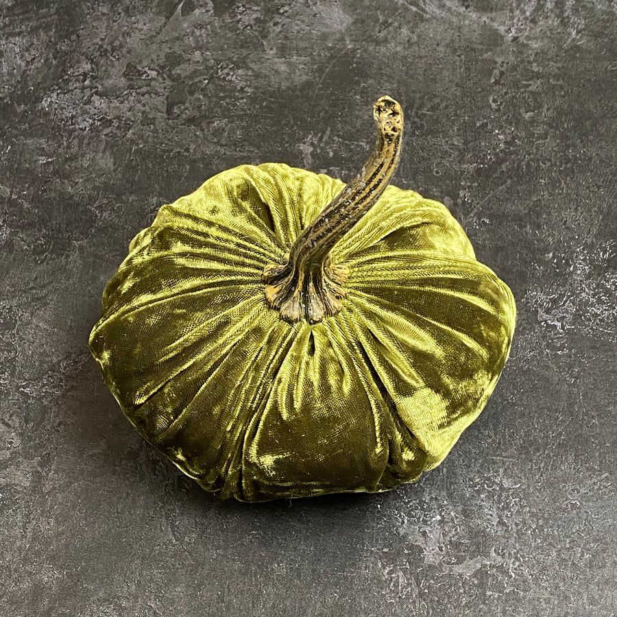 XSMALL VELVET DECORATIVE PUMPKIN