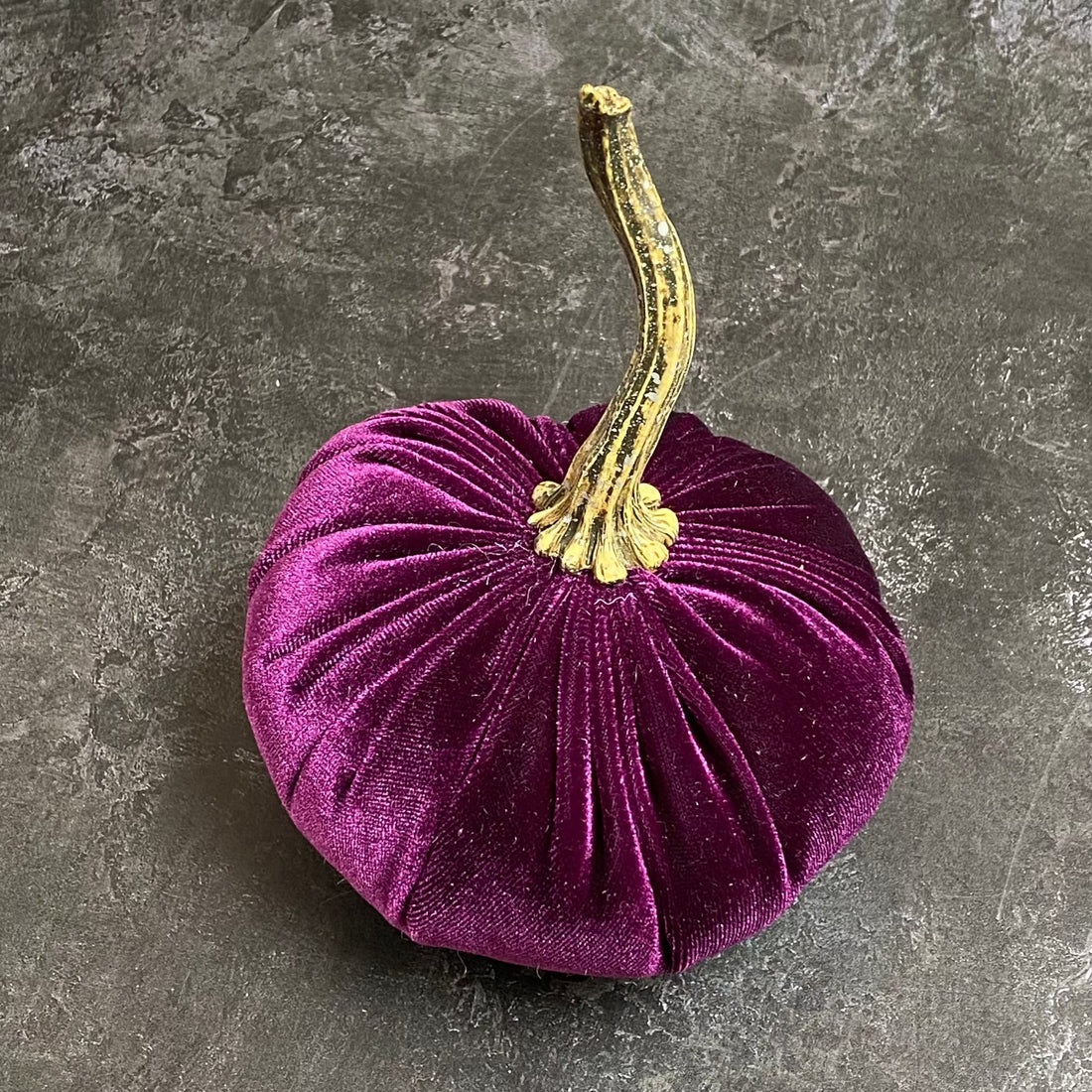 XSMALL VELVET DECORATIVE PUMPKIN