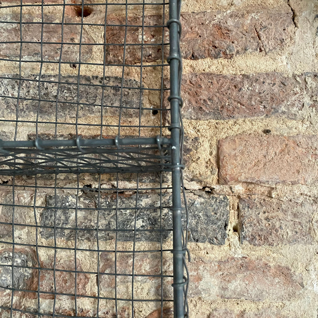 METAL WIRE RACK WITH TWO SHELVES