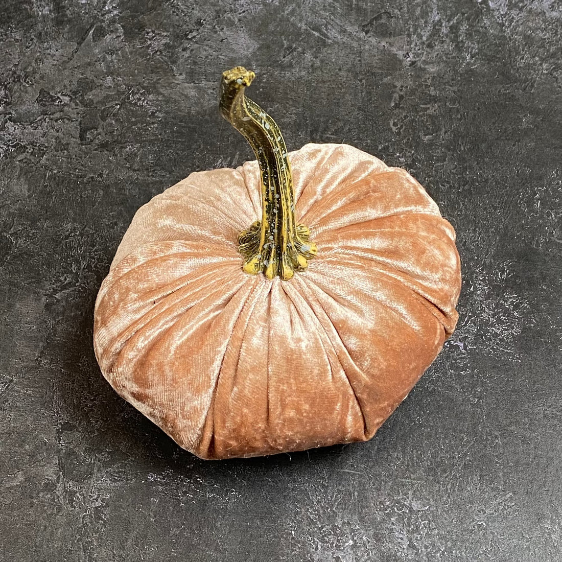 XSMALL VELVET DECORATIVE PUMPKIN