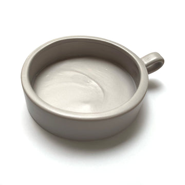 CERAMIC CANDLE TRAY | GREY