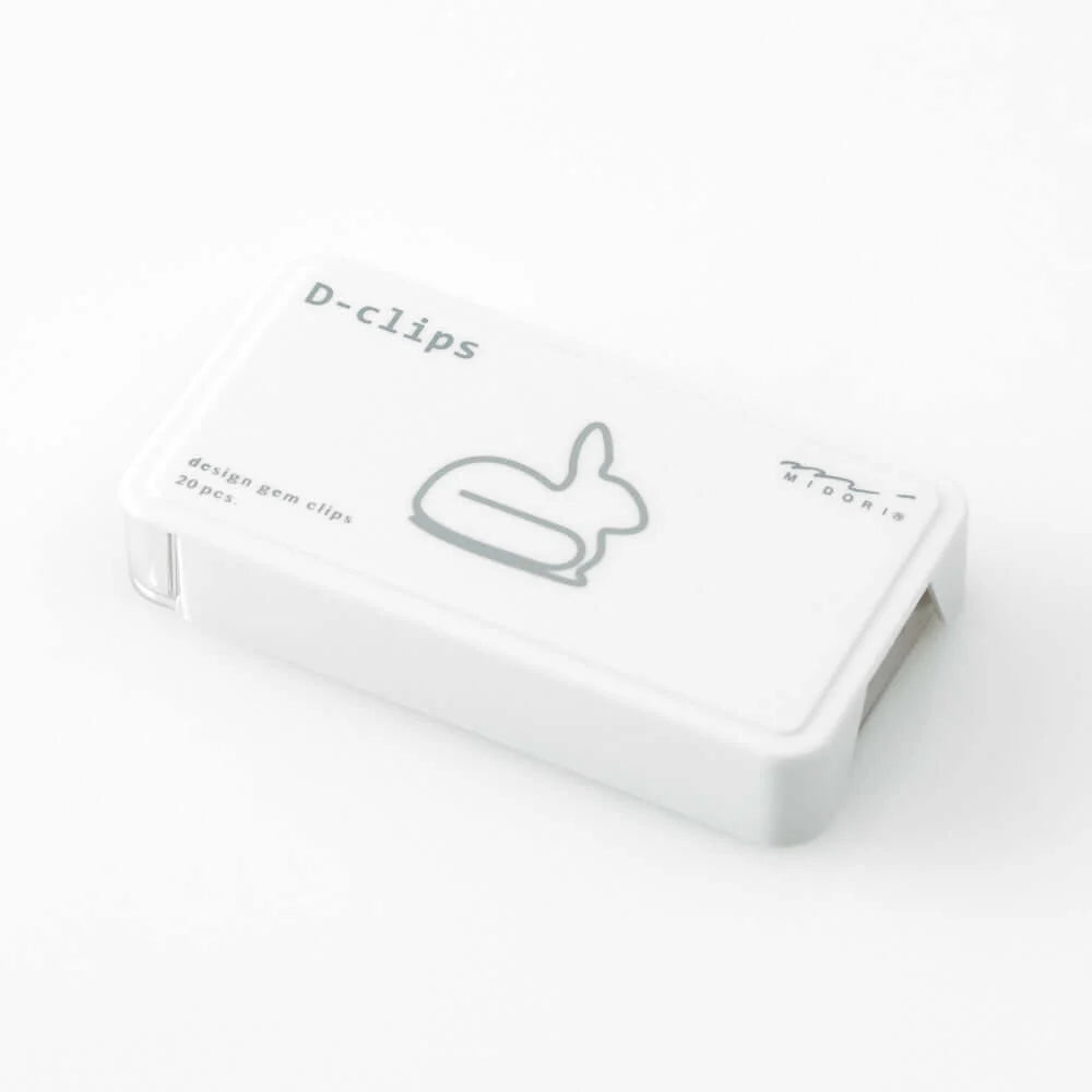RABBIT D-CLIPS PAPERCLIPS BY MIDORI