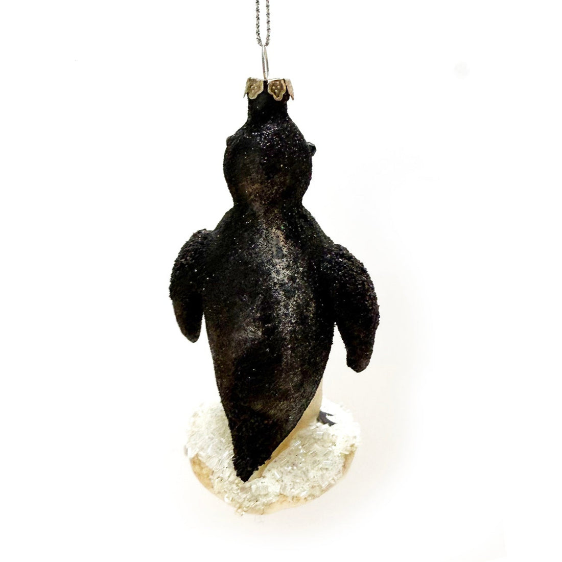 PENGUIN GLASS BAUBLE DECORATION