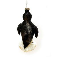 PENGUIN GLASS BAUBLE DECORATION