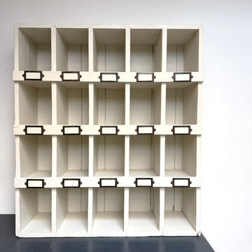 VINTAGE PAINTED WOODEN PIGEON HOLES