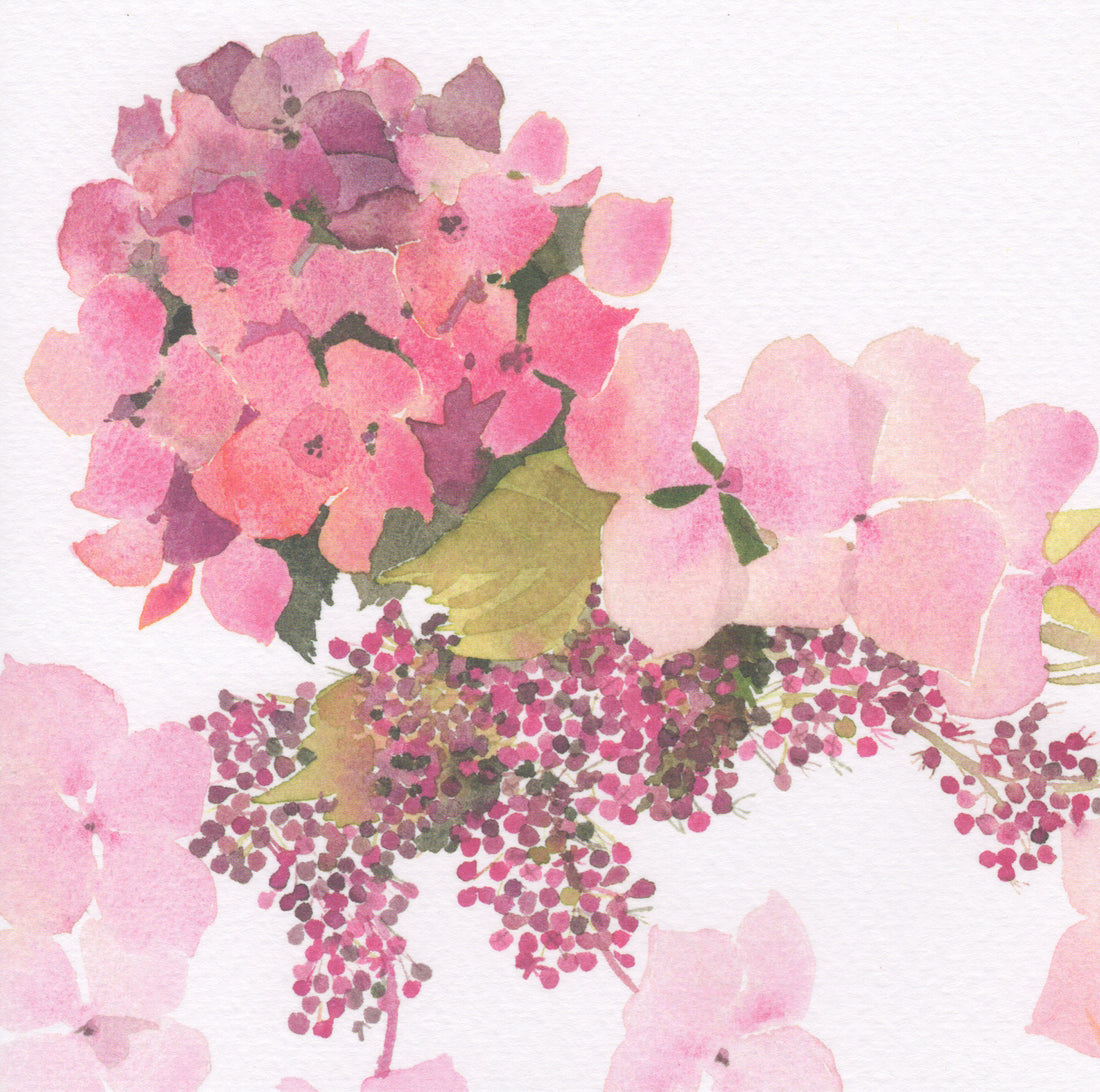 CARD | PINK HYDRANGEA