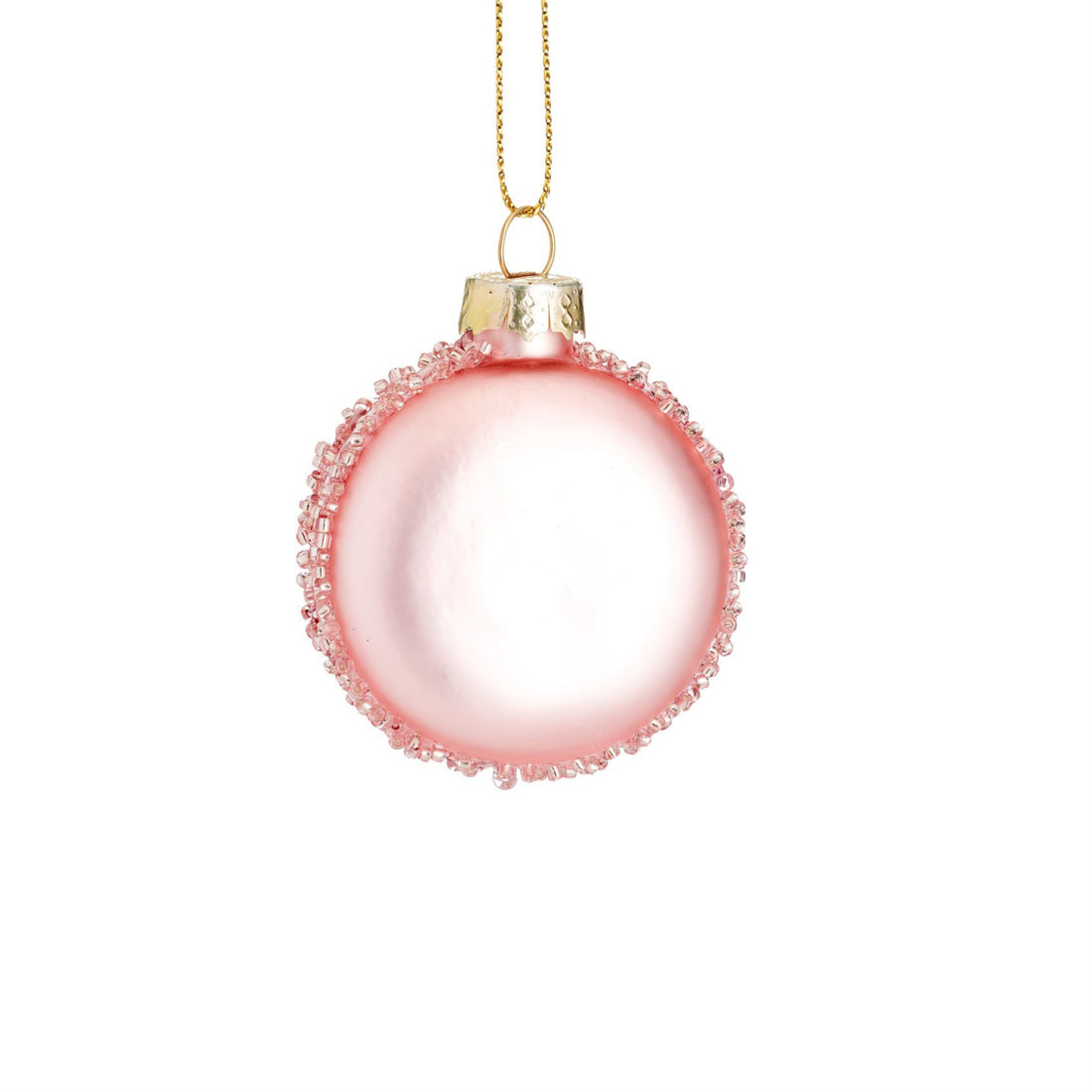 PINK MACARON GLASS BAUBLE