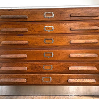MID CENTURY PLANS CHEST OF DRAWERS WITH ZINC TOP