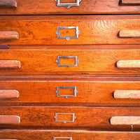 MID CENTURY PLANS CHEST OF DRAWERS WITH ZINC TOP