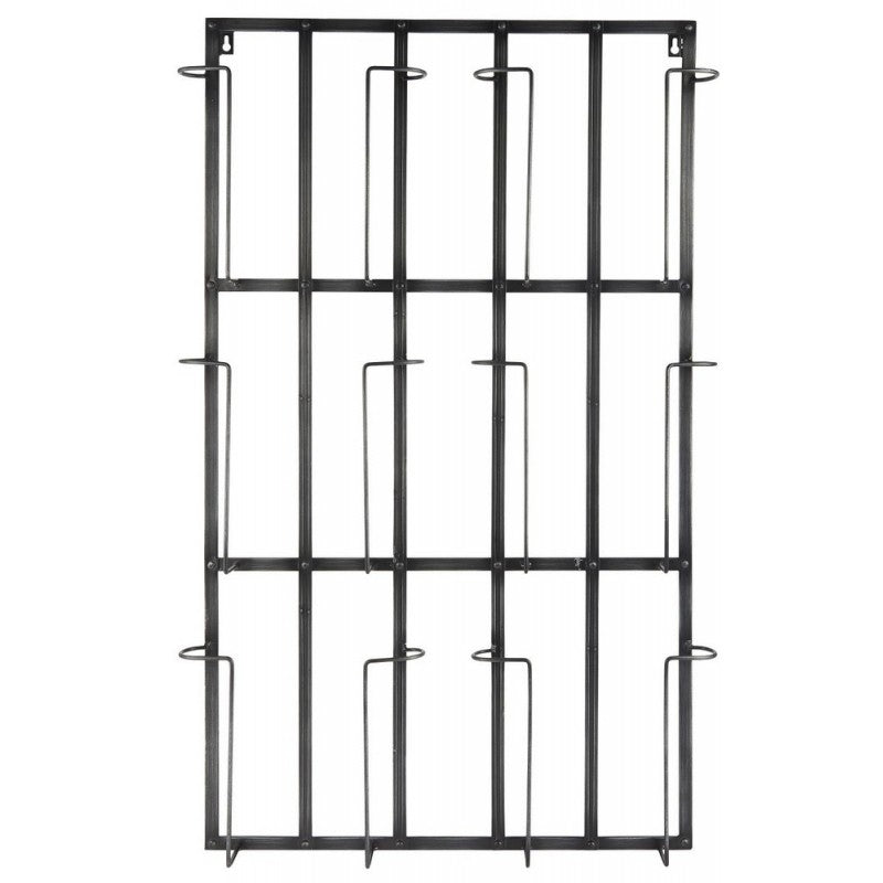 WALL MOUNTED MAGAZINE HOLDER WITH 6 SECTIONS
