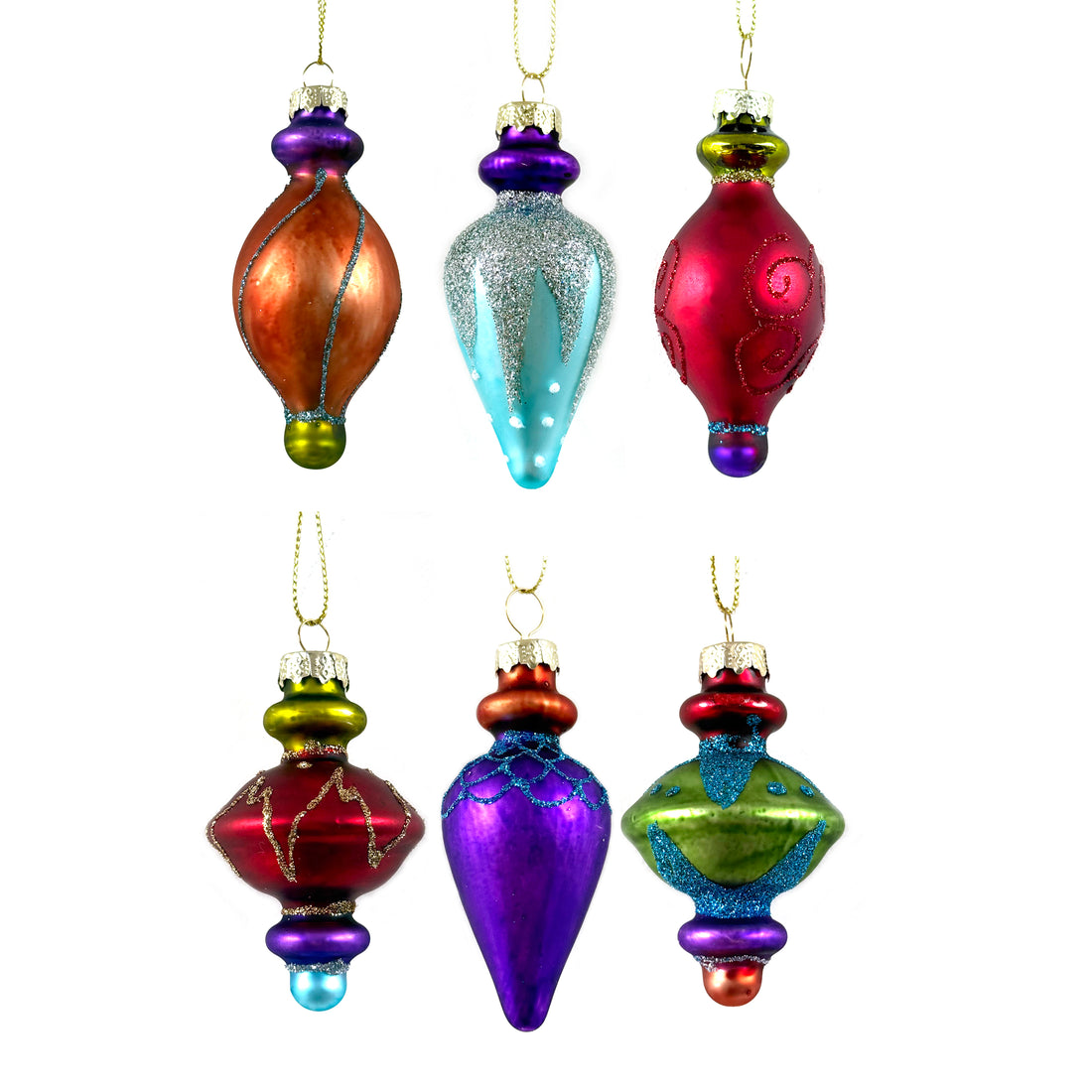 SMALL GLASS PETERSBURG BAUBLE | 6 DESIGNS