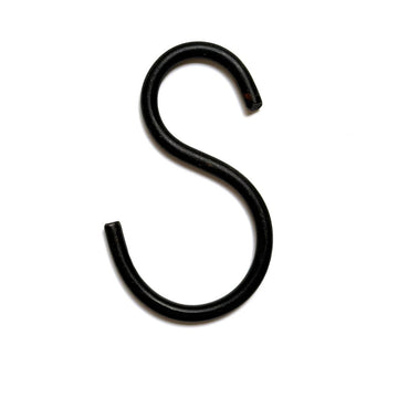 SMALL BLACK IRON 'S' HOOK