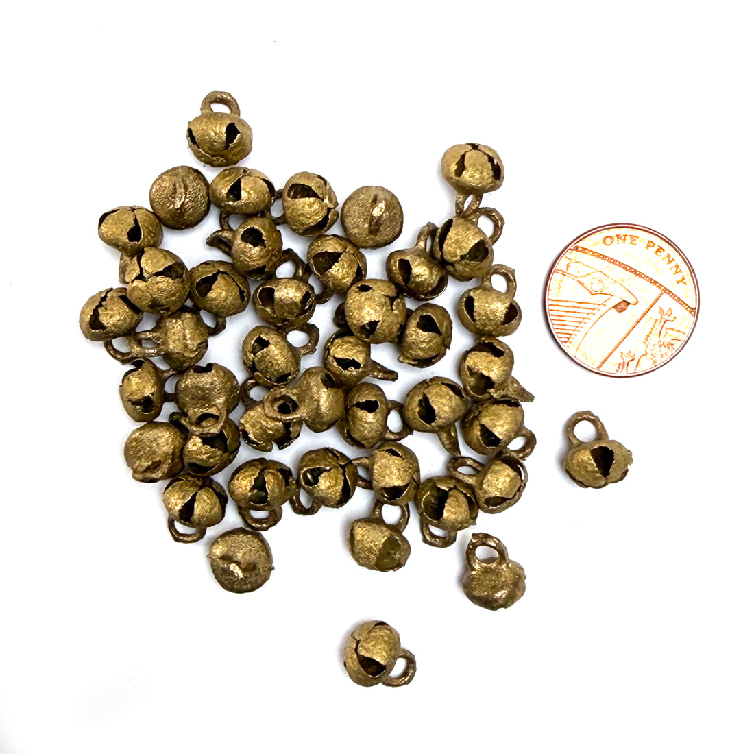 VINTAGE GHUNGROO BRASS BELLS | 40 SMALL