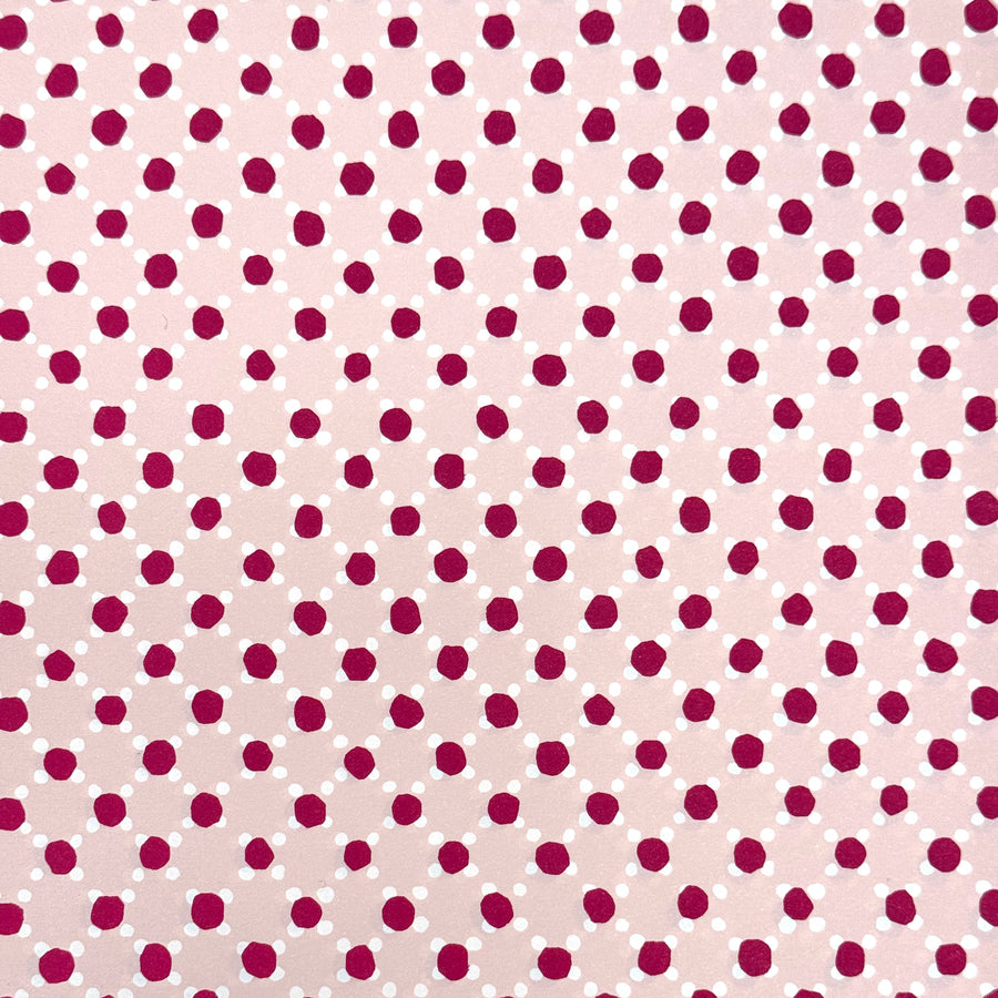 CAMBRIDGE IMPRINT SMALL WRAPPING PAPER | TRELLIS | PALE PINK