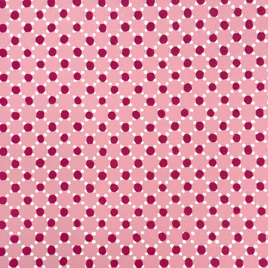 CAMBRIDGE IMPRINT SMALL WRAPPING PAPER | TRELLIS | PINK