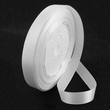 WHITE SATIN RIBBON