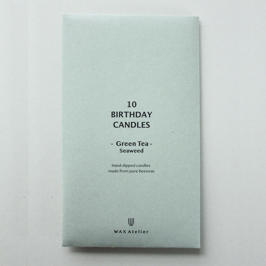 10 BEESWAX BIRTHDAY CANDLES | SEAWEED