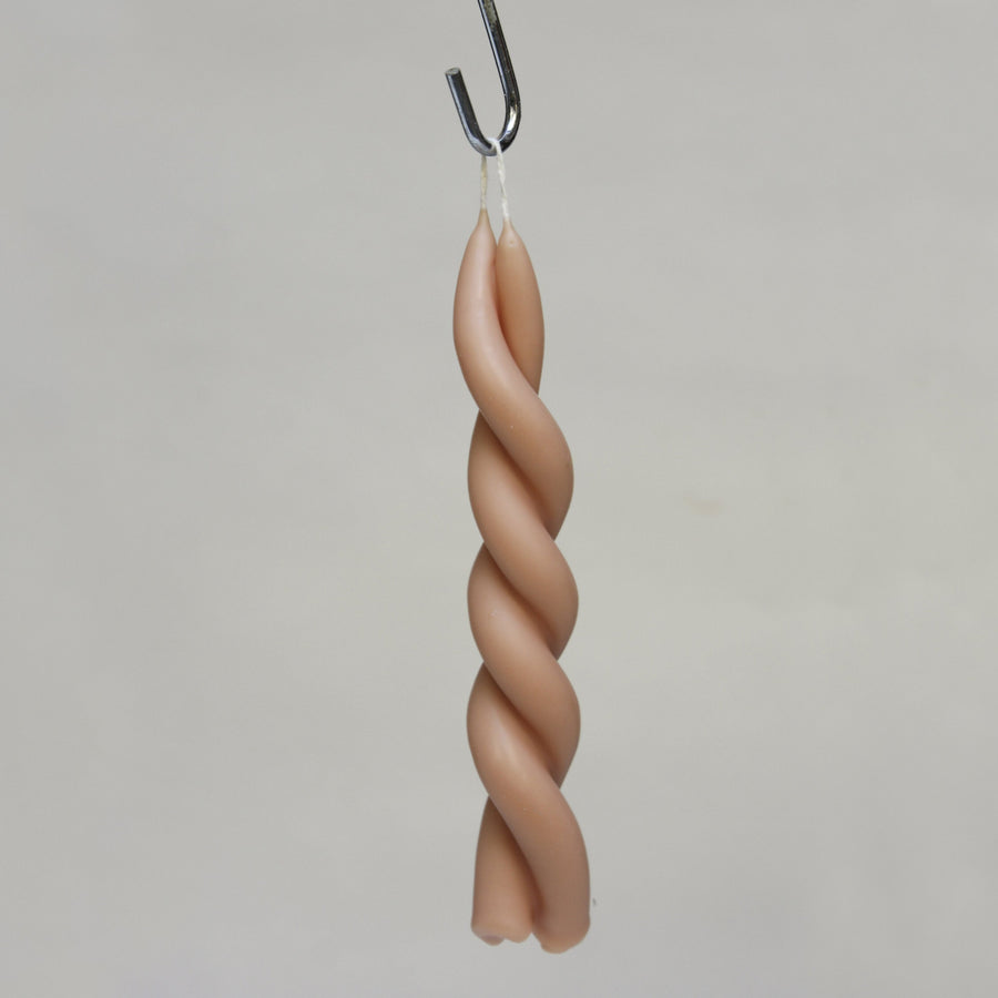 HAND TWISTED BEESWAX CANDLE | PINK BLOSSOM