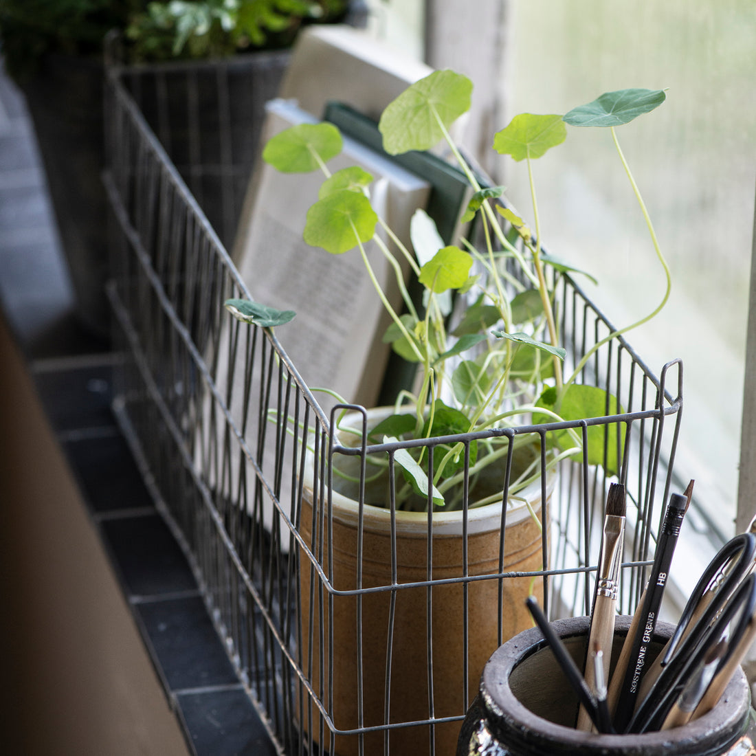LONG WIRE ZINC BASKET