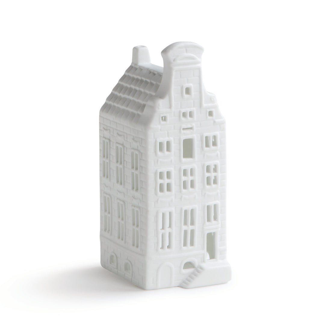 WHITE AMSTERDAM CANAL HOUSE TEALIGHT HOLDER | STOEP|STEPS