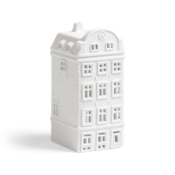 WHITE STOCKHOLM HOUSE TEALIGHT HOLDER | STORTORGET No.22
