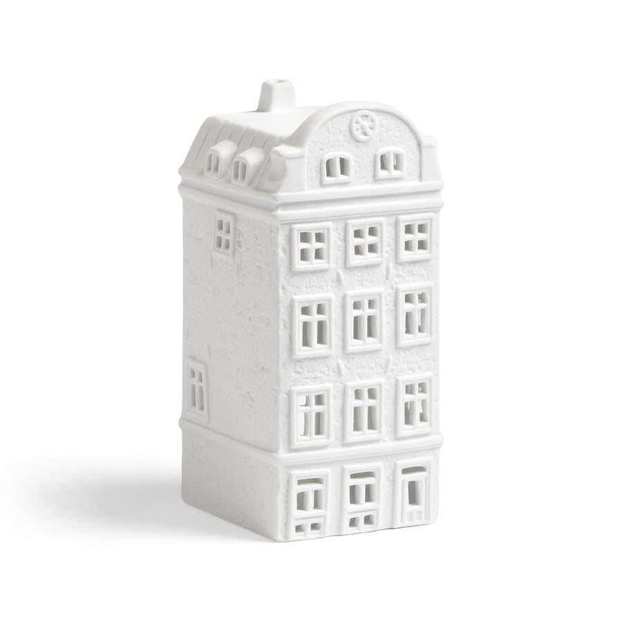 WHITE STOCKHOLM HOUSE TEALIGHT HOLDER | STORTORGET No.22