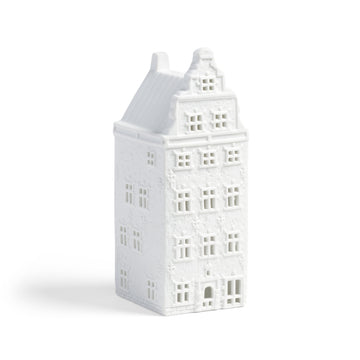 WHITE STOCKHOLM HOUSE TEALIGHT HOLDER | STORTORGET No.20