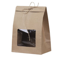 KRAFT GIFT BAG WITH WINDOW