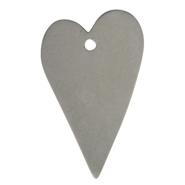 GREY HEART TAG