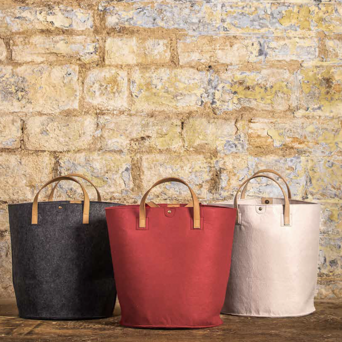 Basket bag 2025 with leather handles