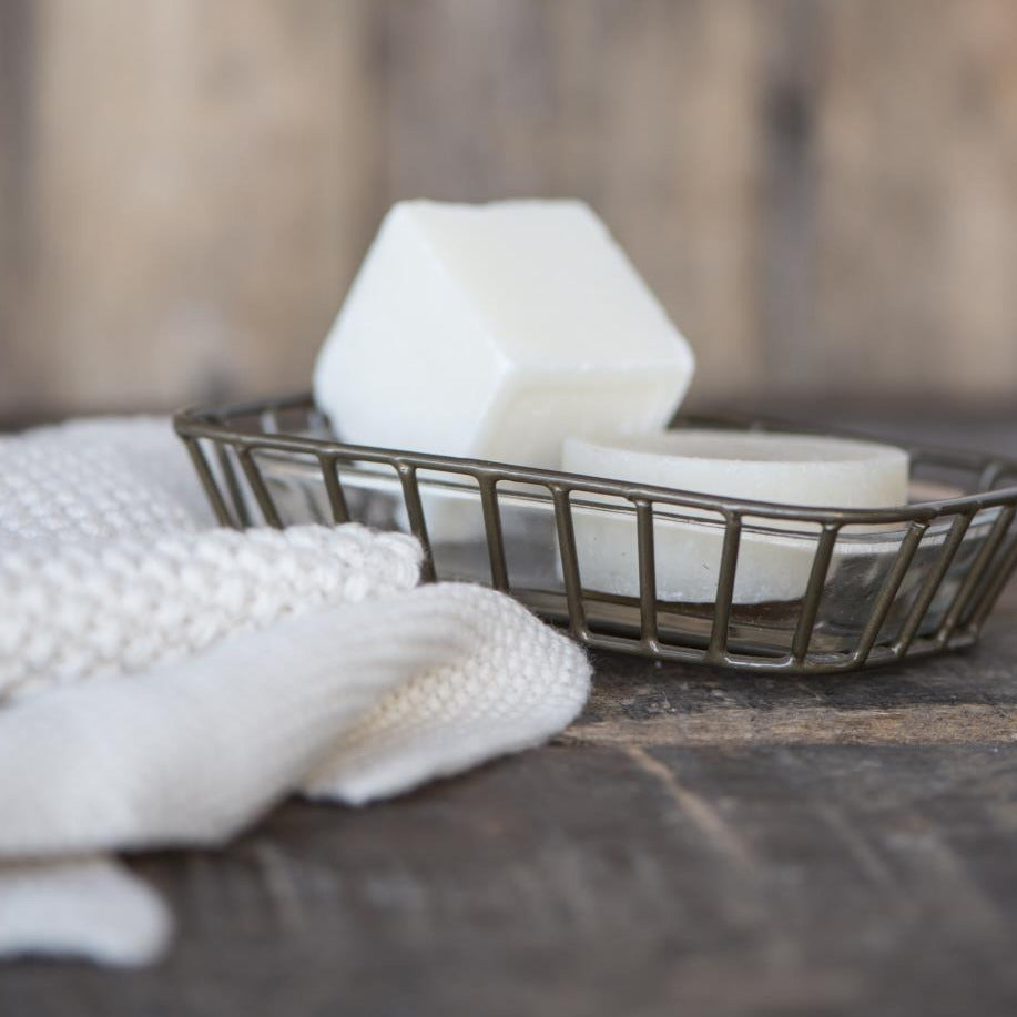 METAL | GLASS SOAP DISH