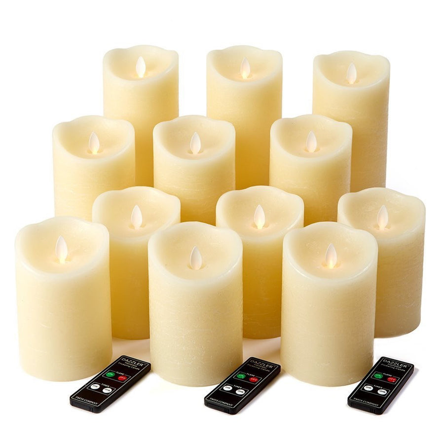 DAZZLER WAX BATTERY FLICKERING CANDLE