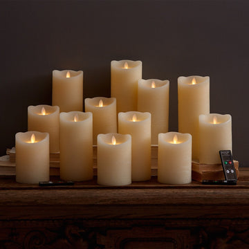 DAZZLER WAX BATTERY FLICKERING CANDLE