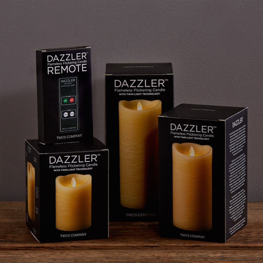 DAZZLER WAX BATTERY FLICKERING CANDLE