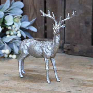 ANTIQUE SILVER DEER | STANDING