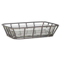 METAL | GLASS SOAP DISH